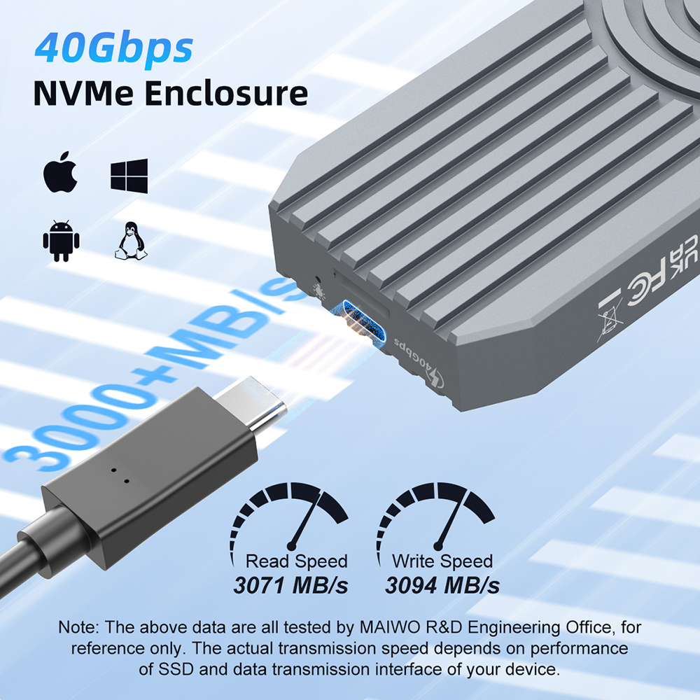 MAIWO 40Gbps External Hard Dri - 8Tb M2 Nvme Ssd review and price